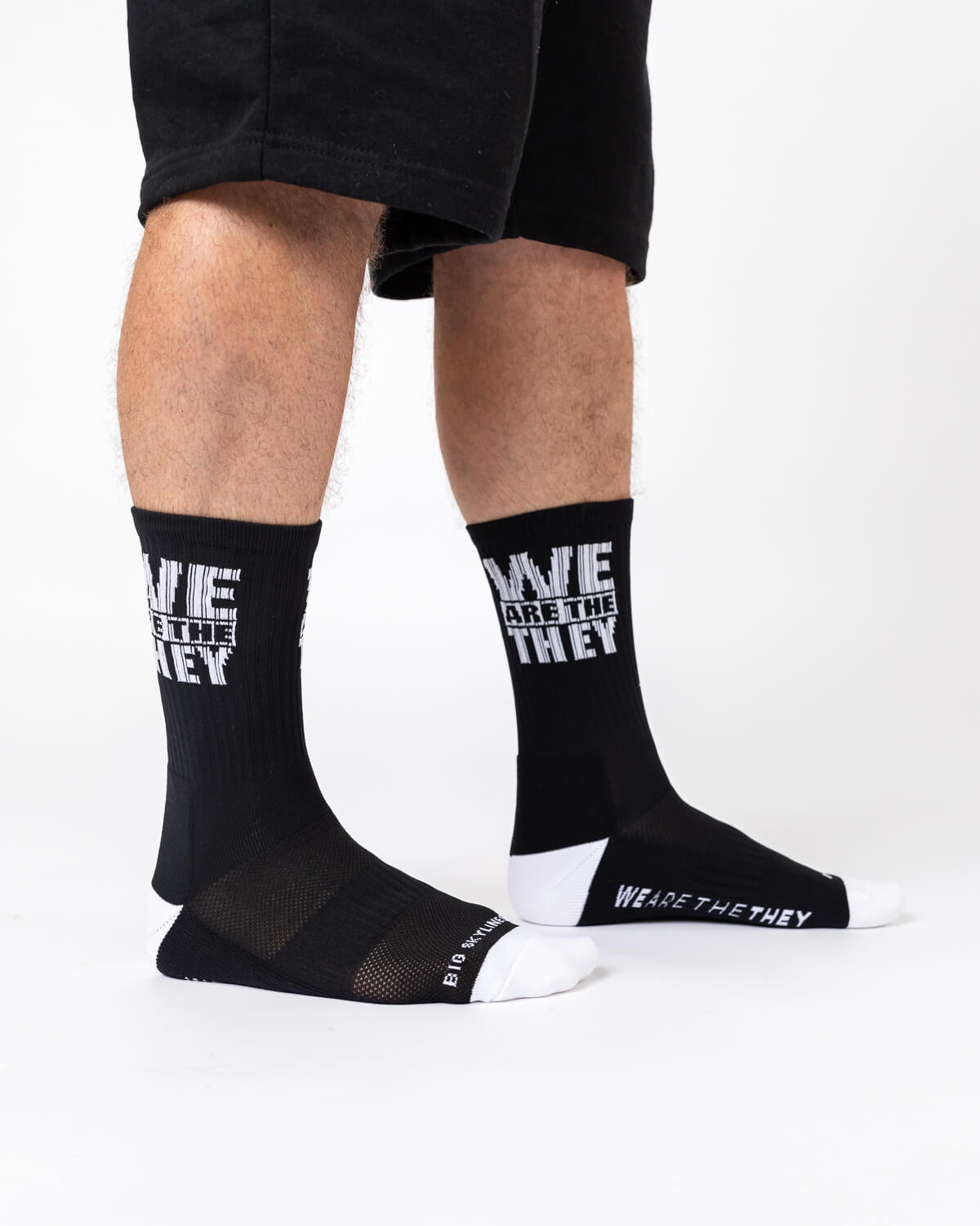 WATT Word Socks - Black And White