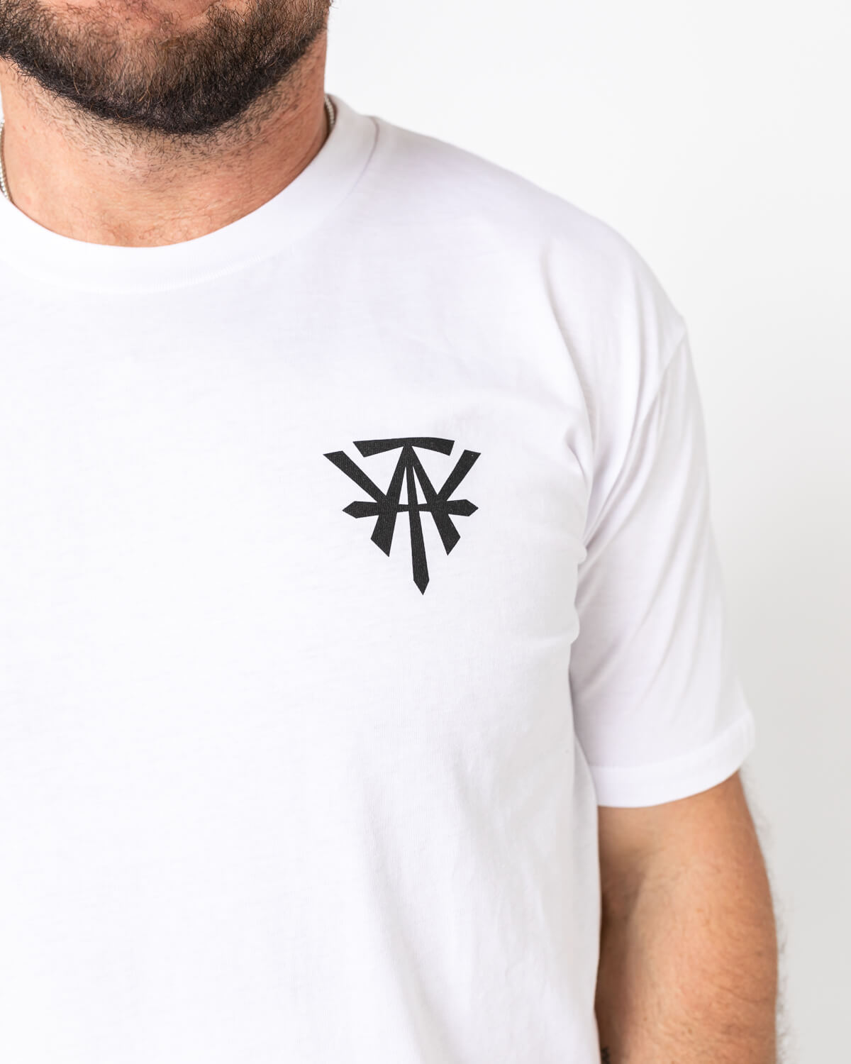 Logo on Chest Tee - White