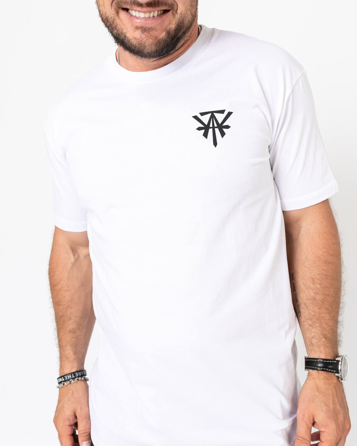 Logo on Chest Tee - White