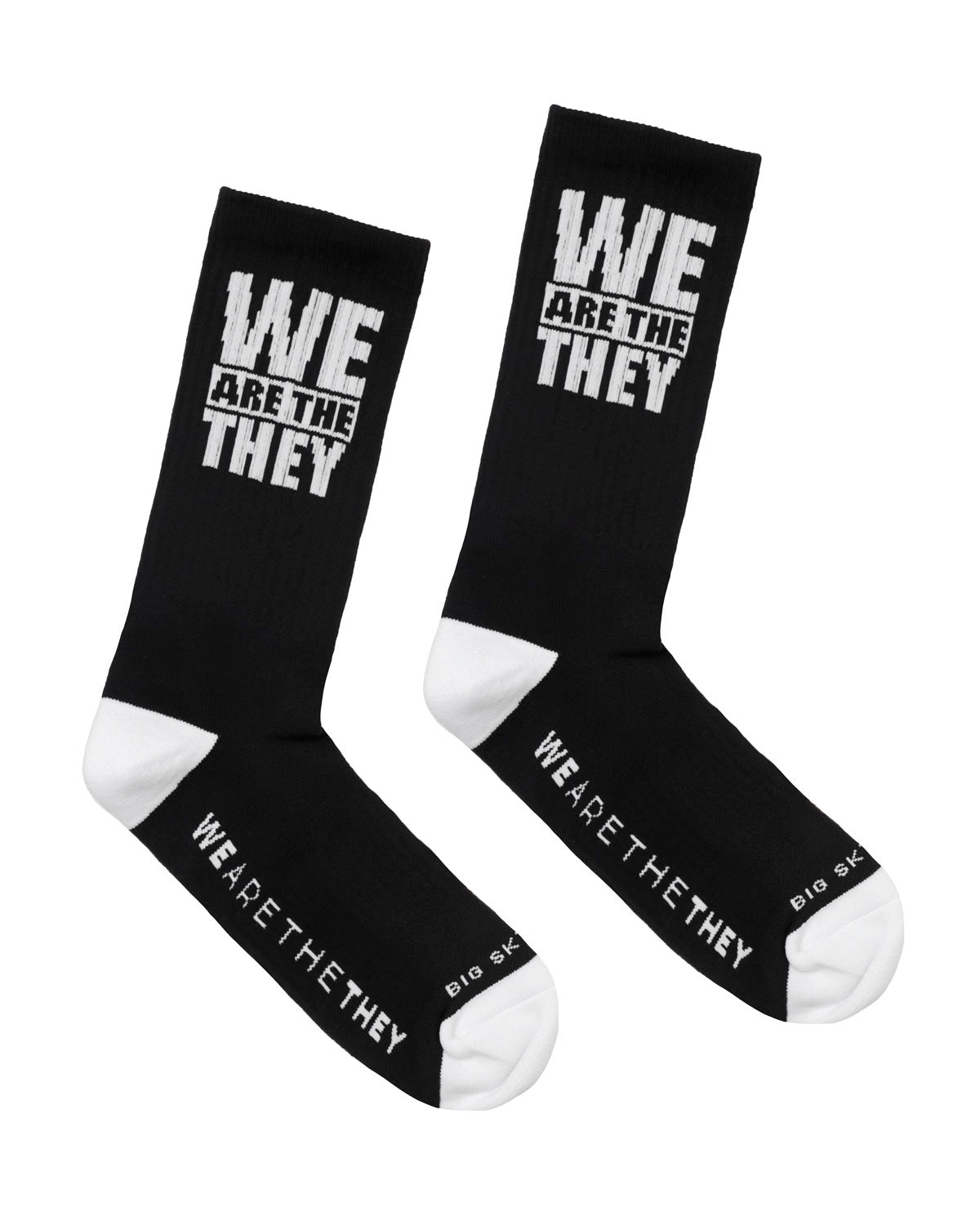 WATT Word Socks - Black And White