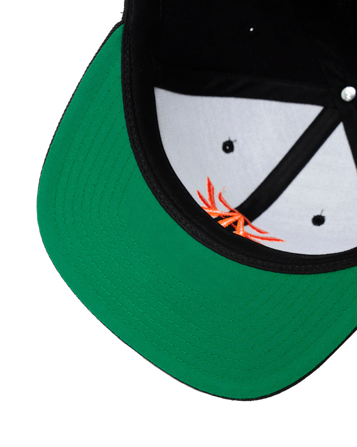 WATT Snapback Flat Brim Hat - Black