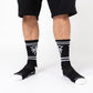 WATT Logo Socks - Black And White
