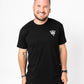 **Black Tee With Logo On Chest (HQ Inventory)