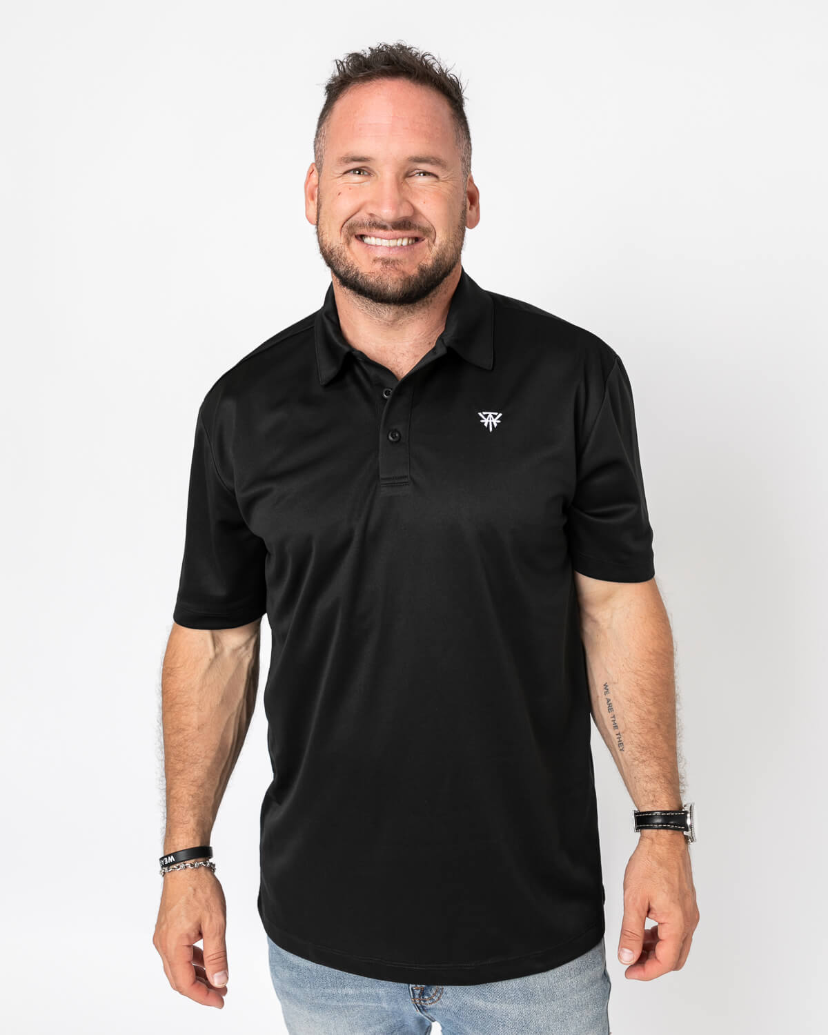 **Athletic Polo Shirt with Logo (HQ Inventory)