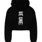 Be One Cropped Hoodie - Black