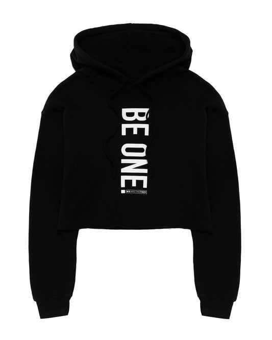 Be One Cropped Hoodie - Black