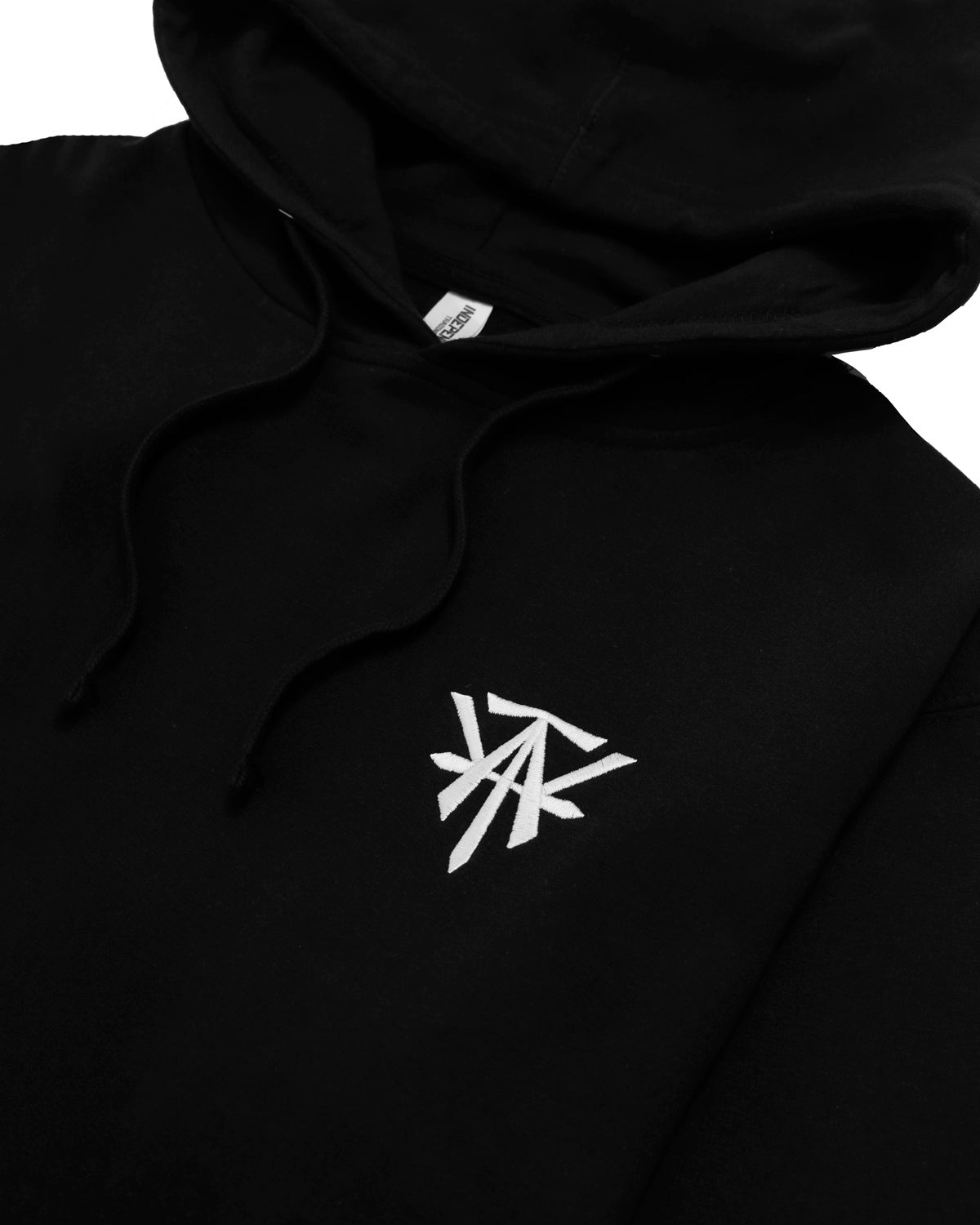 WATT Embroidered Hoodie - Black