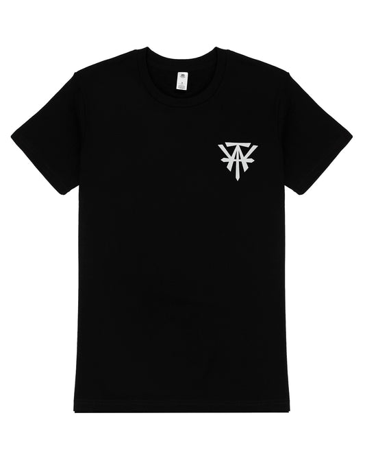 WATT Small Logo & Back Text T-Shirt - Black