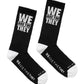 WATT Word Socks - Black And White
