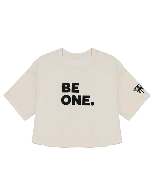 Be One Cropped T-Shirt - Vintage White