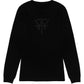 Dark Gray Logo + Text Long Sleeve - Black