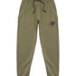WATT Logo Fleece Pants-Military Green