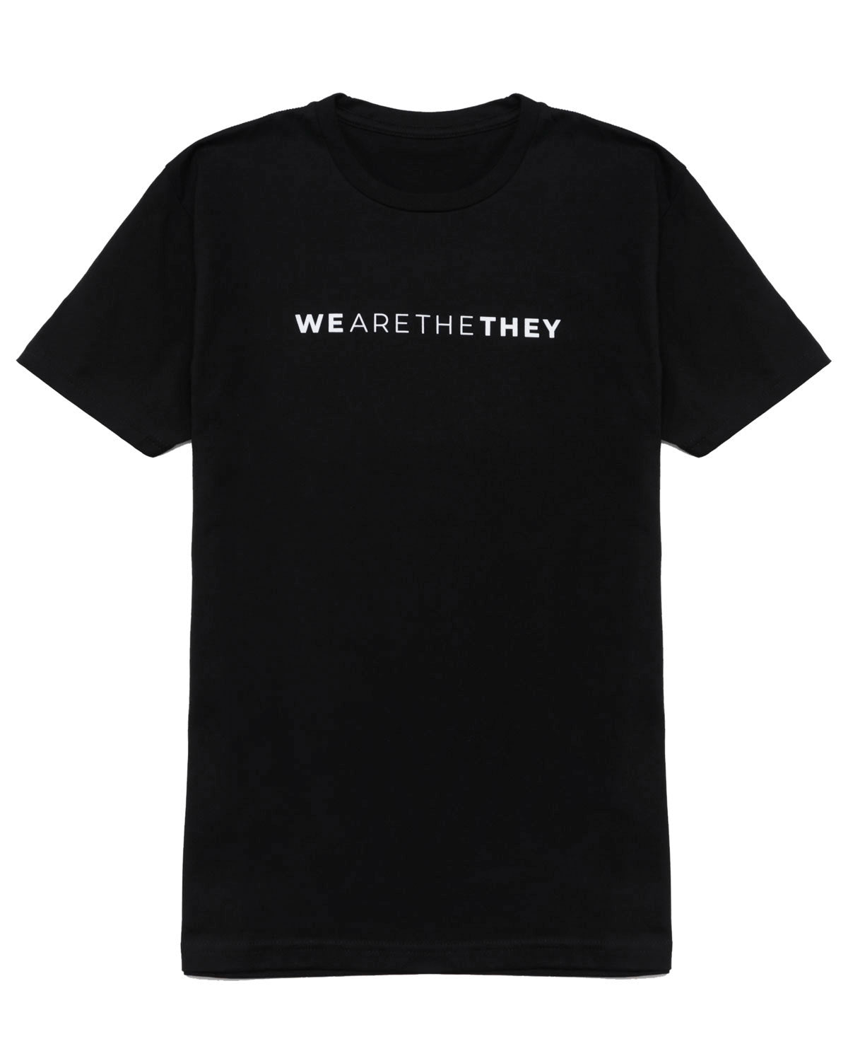 We Are The They Tee Words Across Chest - Black