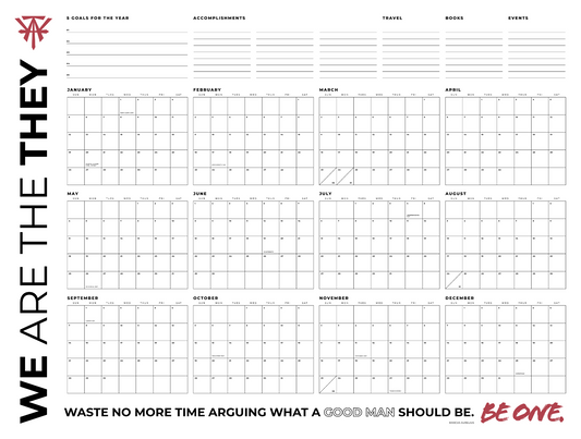 Large Goal-Setting Wall Calendar