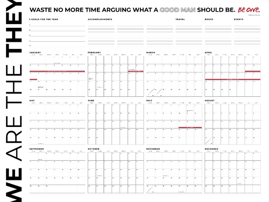 Large Goal-Setting Wall Calendar