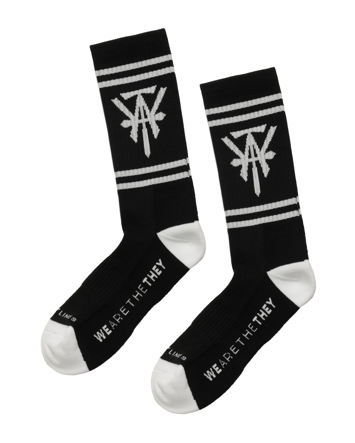 WATT Logo Socks - Black And White